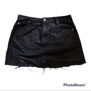 Signature 8 Black Denim Skirt